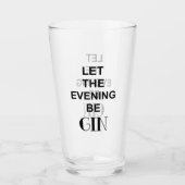 Lustiger Gin Glas (Vorderseite)