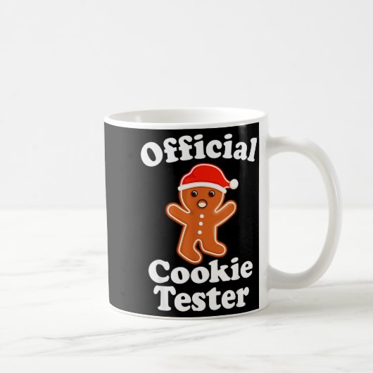 Lustiger Gingerbread Man Cookie Tester Weihnachten Kaffeetasse (Rechts)