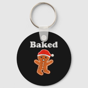 Lustiger Gingerbread Man Gebackener Cookie Backen  Schlüsselanhänger