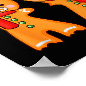 Lustiger Gingerbread Man Ginger Bread Männer Weihn Poster (Ecke)