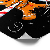 Lustiger Gingerbread Man Oh Snap 67 Baseball Meme Poster (Ecke)
