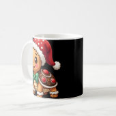 Lustiger Gingerbread Man Turtle Weihnachten Damen Kaffeetasse (Vorderseite Links)