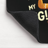 Lustiger Gingerbread-Mann-Keks Das war mein Bein K Mousepad (Ecke)