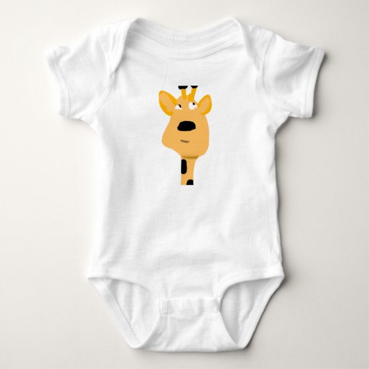 Lustiger Giraffe Baby Strampler (Vorderseite)