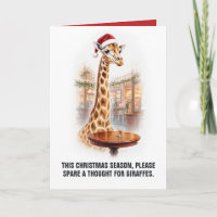 Lustiger Giraffe-Trink-Witz Weihnachten