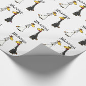 Lustiger Giraffen-Braut-und Geschenkpapier (Ecke)