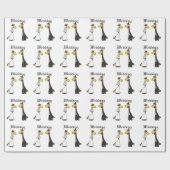 Lustiger Giraffen-Braut-und Geschenkpapier (Flach)