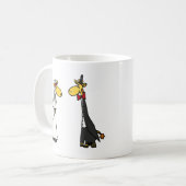 Lustiger Giraffen-Braut-und Kaffeetasse (Vorderseite Links)