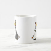 Lustiger Giraffen-Braut-und Kaffeetasse (Mittel)