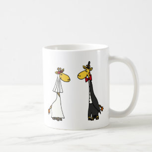 Lustiger Giraffen-Braut-und Kaffeetasse