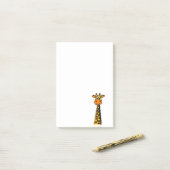 Lustiger Giraffen-Cartoon Post-it Klebezettel (Auf Schreibtisch)