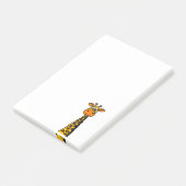 Lustiger Giraffen-Cartoon Post-it Klebezettel (angewinkelt)