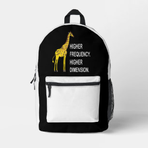 Lustiger Giraffen-Wortwitz Bedruckter Rucksack