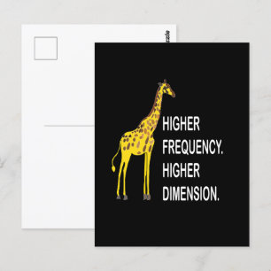 Lustiger Giraffen-Wortwitz Postkarte