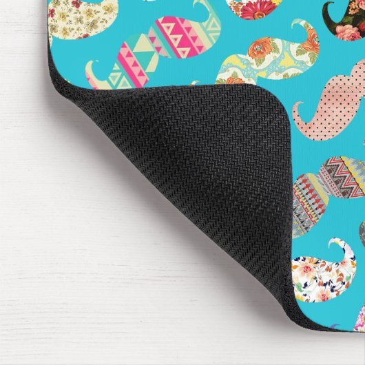 Lustiger Girly Türkis-aztekische mit Mousepad (Ecke)