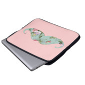 Lustiger Girly Vintager roter rosa Laptopschutzhülle (Vorne Knopf)