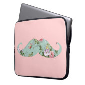 Lustiger Girly Vintager roter rosa Laptopschutzhülle (Vorderseite Links)