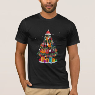 Lustiger Gitarren-Weihnachtsbaum T-Shirt