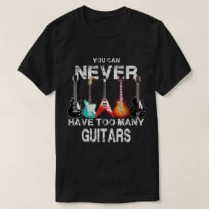 Lustiger Gitarrenspieler Musiker Design T-Shirt