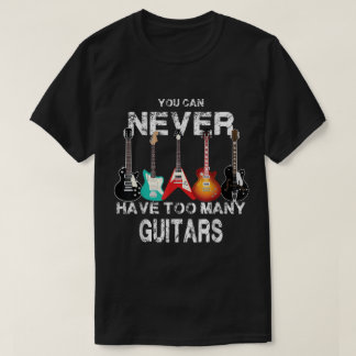 Lustiger Gitarrenspieler Musiker Design T-Shirt