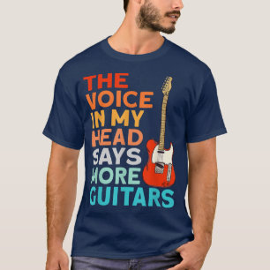 Lustiger Gitarrist Die Stimme in meinem Kopf sagt T-Shirt