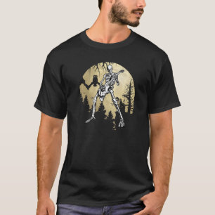Lustiger Gitarrist Skelett spielt Gitarre Musik Ha T-Shirt