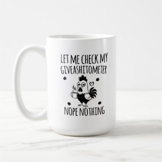 Lustiger Giveashitometer Sarkastisches Geschenk fü Kaffeetasse