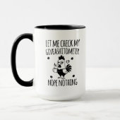 Lustiger Giveashitometer Sarkastisches Geschenk fü Tasse (Links)