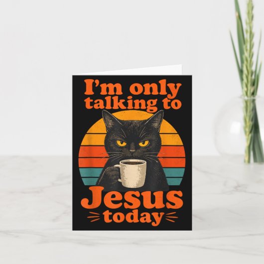 Lustiger Gläubiger Jesus Christlicher Glaube Karte (Vorderseite)