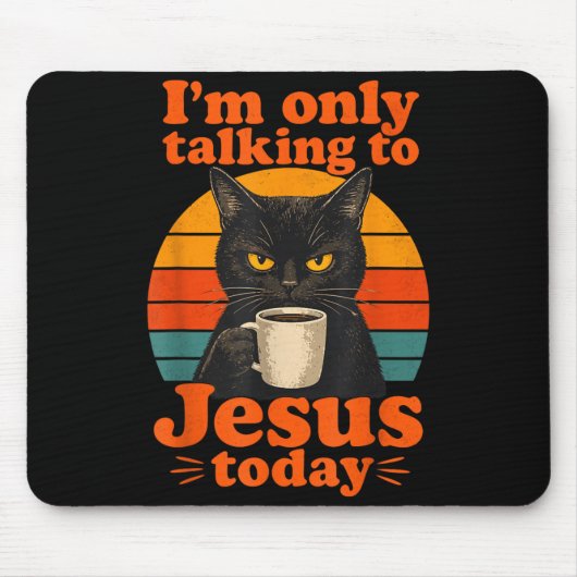 Lustiger Gläubiger Jesus Christlicher Glaube Mousepad (Vorne)