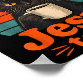Lustiger Gläubiger Jesus Christlicher Glaube Poster (Ecke)