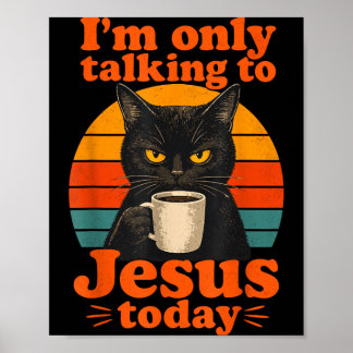 Lustiger Gläubiger Jesus Christlicher Glaube Poster