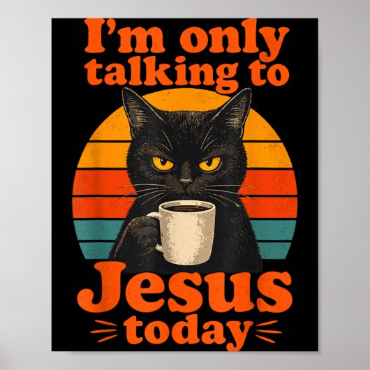 Lustiger Gläubiger Jesus Christlicher Glaube Poster (Vorne)