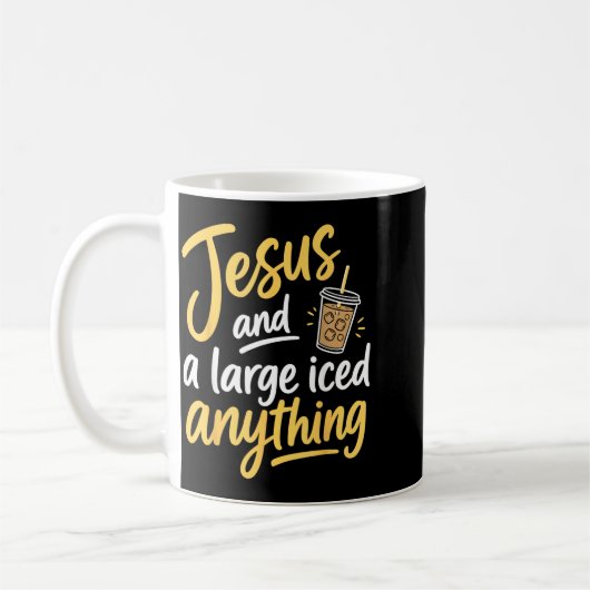 Lustiger Gläubiger Jesus Kaffee Christlicher Glaub Kaffeetasse (Links)