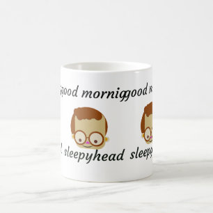 Lustiger Glitch-Text Guten Morgen Kaffeetasse Ae