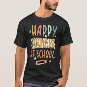 Lustiger glücklicher 100. Schultag 100 Tage Schule T-Shirt