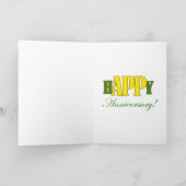 lustiger glücklicher 10. Hochzeitstag Karte (Innenseite)