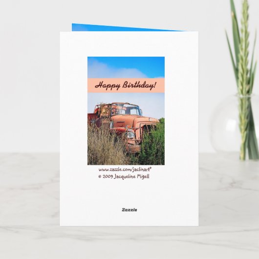 LUSTIGER glücklicher 51. Geburtstag - Vintager Karte (Rückseite)