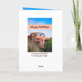 LUSTIGER glücklicher 89. Geburtstag - Vintager Karte (Rückseite)