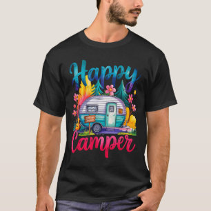 Lustiger glücklicher Camper Camping Bekleidung Anh T-Shirt