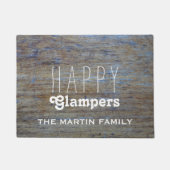 Lustiger glücklicher Glampers Camper-Name des Fußmatte (Vorderseite)