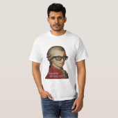Lustiger glücklicher Hipster Mozart T-Shirt (Vorne ganz)