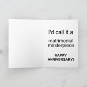 lustiger glücklicher Hochzeitstag Karte (Innenseite)