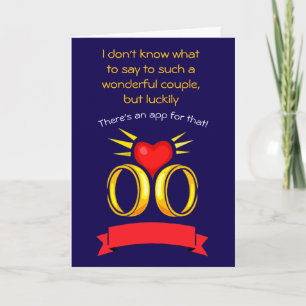 lustiger glücklicher Hochzeitstag Karte