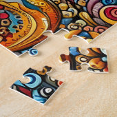 Lustiger glücklicher Mops Hund Puzzle (Seite)