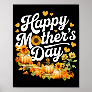 Lustiger glücklicher Muttertag süß floral für Frau Poster