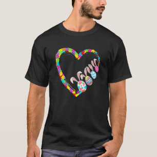 Lustiger glücklicher Ostertag Autismus-Bewusstsein T-Shirt