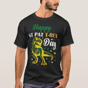 Lustiger glücklicher St. Pat Trex Tag T-Shirt
