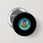 Lustiger glücklicher Tag des Murmeltieres 2. Febru Button (Vorne & Hinten)