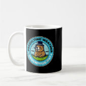 Lustiger glücklicher Tag des Murmeltieres 2. Febru Kaffeetasse (Links)
